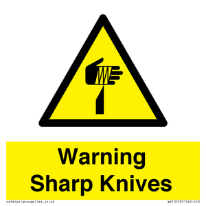 Warning Sharp Knives